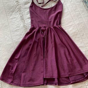 American Apparel Nylon Halter Skater Dress